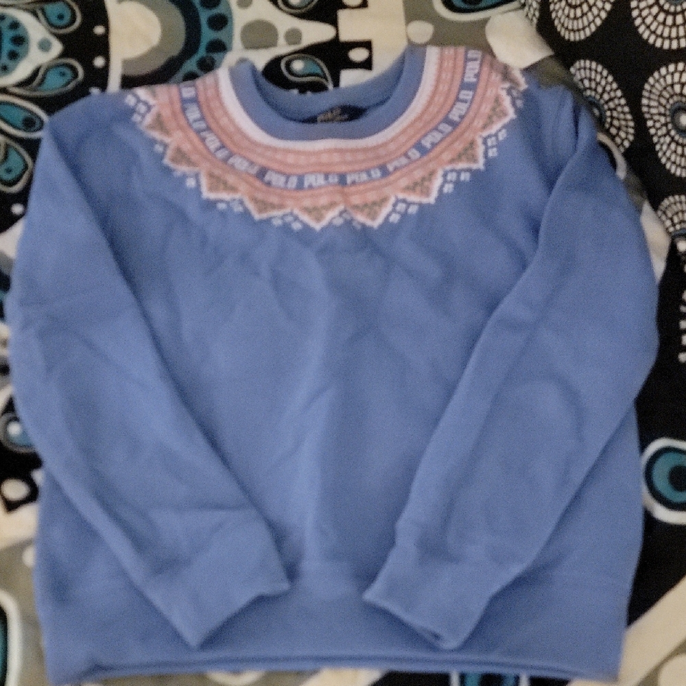 Polo by Ralph Lauren Blue Girls Fashion Sweatshirt